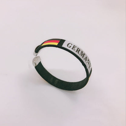 2026 FIFA World Cup Fans Commemorative Woven Bracelet - National Team Celebration Gear