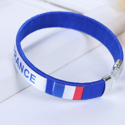 2026 FIFA World Cup Fans Commemorative Woven Bracelet - National Team Celebration Gear