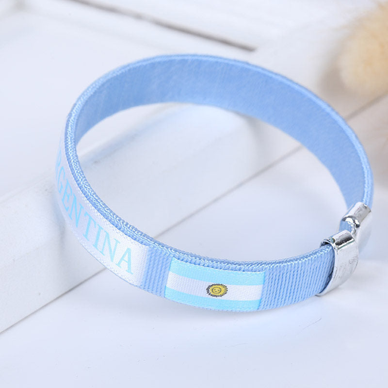 2026 FIFA World Cup Fans Commemorative Woven Bracelet - National Team Celebration Gear