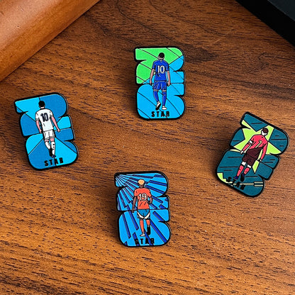 2026 Press-on Nails World Cup Nail Art Mexico Style High Quality Cat Eye Football Press-on Nails Almond Shape