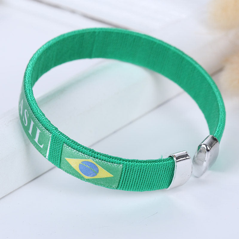 2026 FIFA World Cup Fans Commemorative Woven Bracelet - National Team Celebration Gear