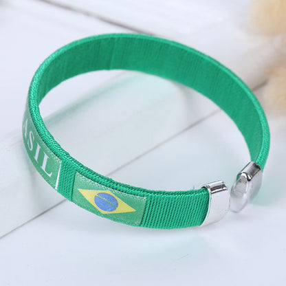 2026 FIFA World Cup Fans Commemorative Woven Bracelet - National Team Celebration Gear