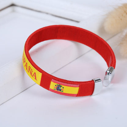 2026 FIFA World Cup Fans Commemorative Woven Bracelet - National Team Celebration Gear