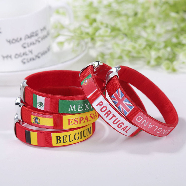 2026 FIFA World Cup Fans Commemorative Woven Bracelet - National Team Celebration Gear