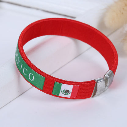 2026 FIFA World Cup Fans Commemorative Woven Bracelet - National Team Celebration Gear