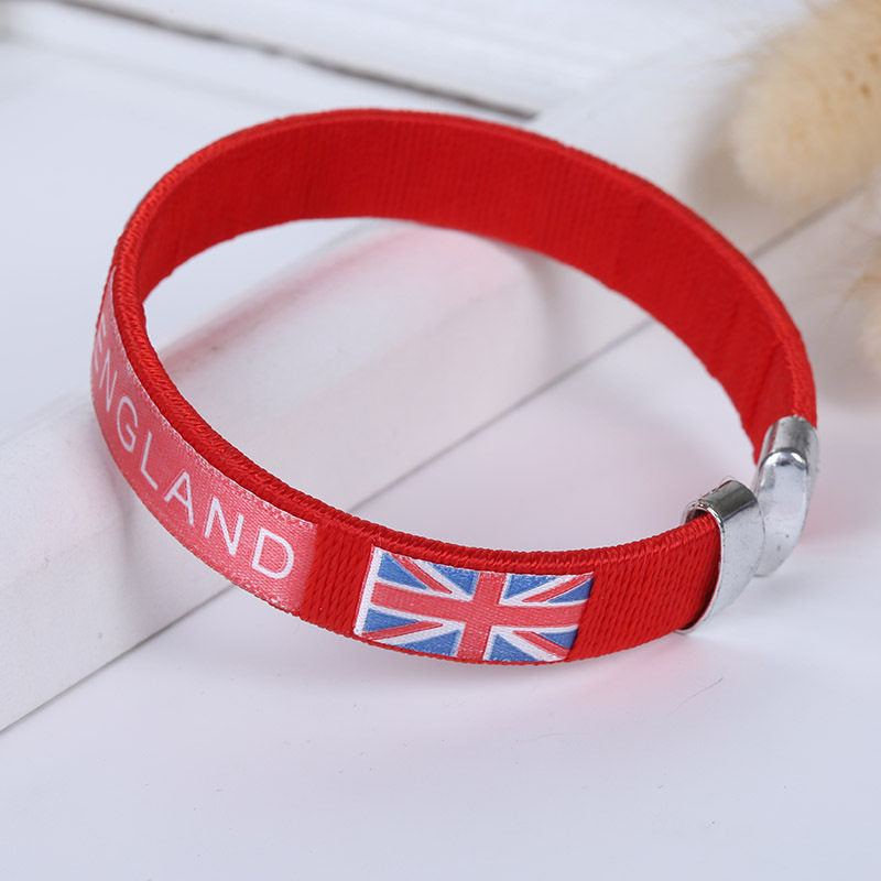 2026 FIFA World Cup Fans Commemorative Woven Bracelet - National Team Celebration Gear