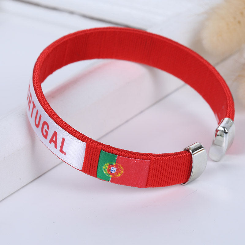 2026 FIFA World Cup Fans Commemorative Woven Bracelet - National Team Celebration Gear